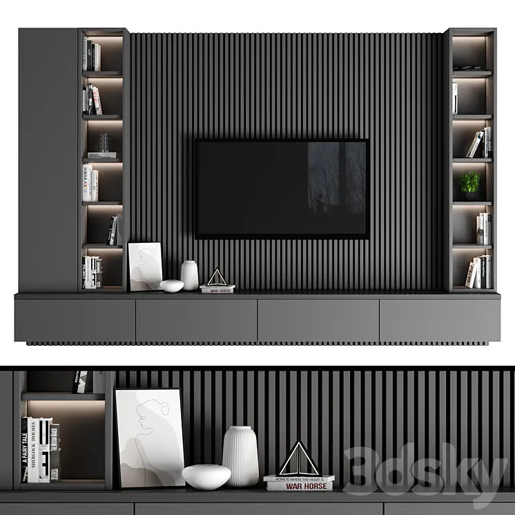 TV Wall 90 3DSMAX Model