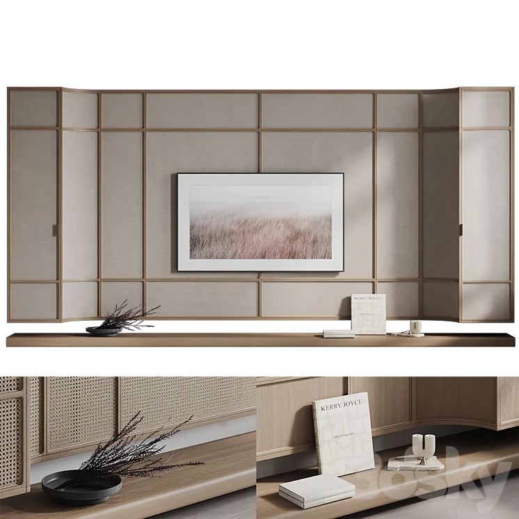 TV wall Kushi 3DSMAX Model