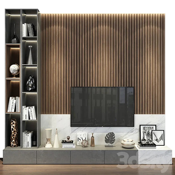 TV Wall | set 181 3DSMAX Model