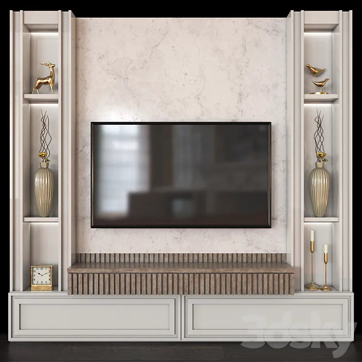 TV Wall set116 3DSMAX Model
