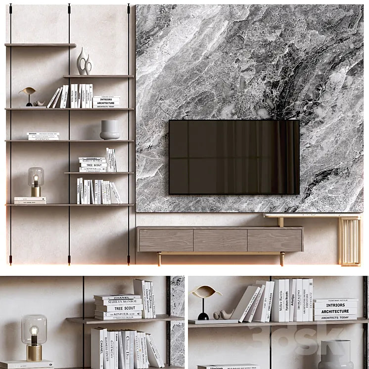 Tv wall23 3DSMAX Model