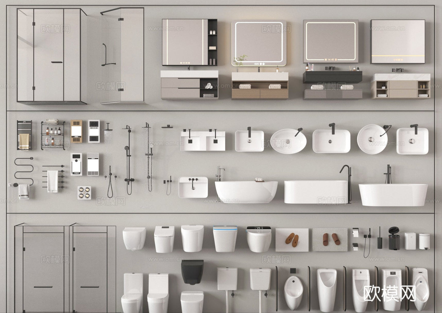 Bathroom Decoration 3D Models For Free Download – 3dsky – 049 – VRAY Render