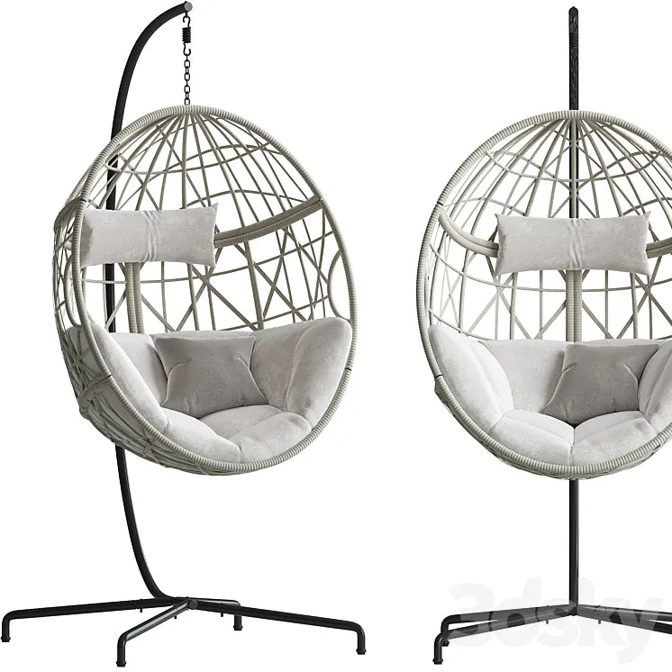 Ulax Furniture Patio Wicker Swing Egg Chair 3DSMAX Model