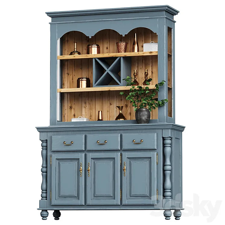 Valencia buffet with decor 3DSMAX Model