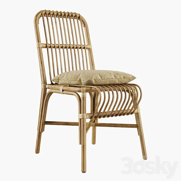 Valerie vintage rattan chair 3DSMAX Model