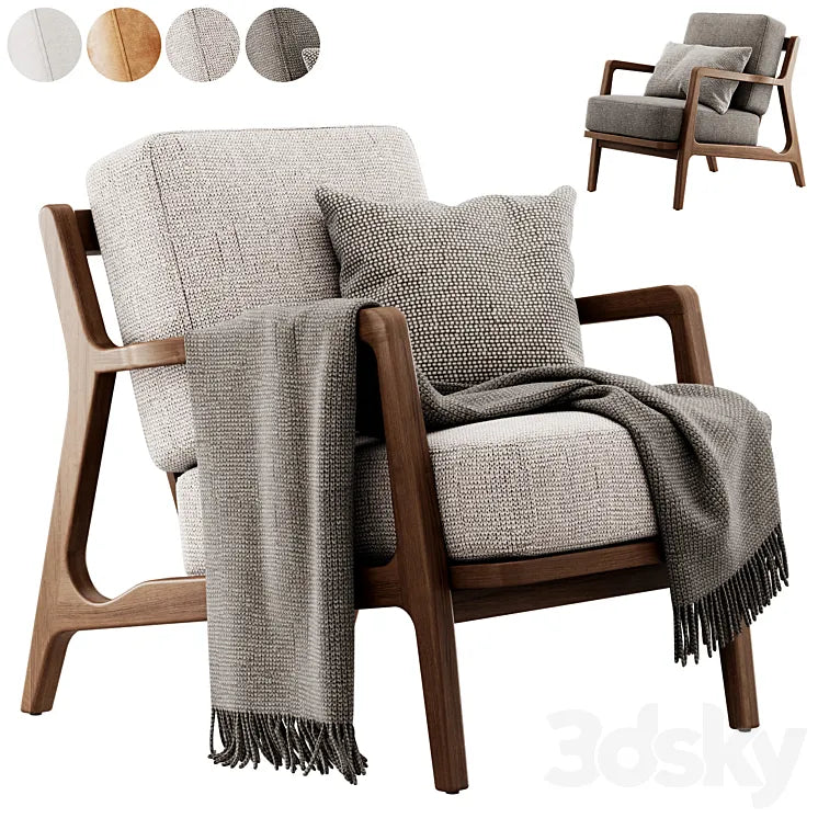 Verity Lounge Chair by Poly and Bark 3DSMAX Model