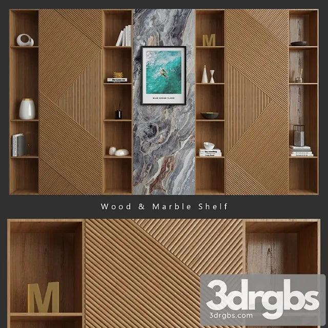 W & m shelf 3D Model Free