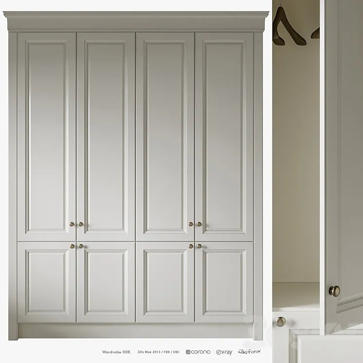 Wardrobe 008 3DSMAX Model