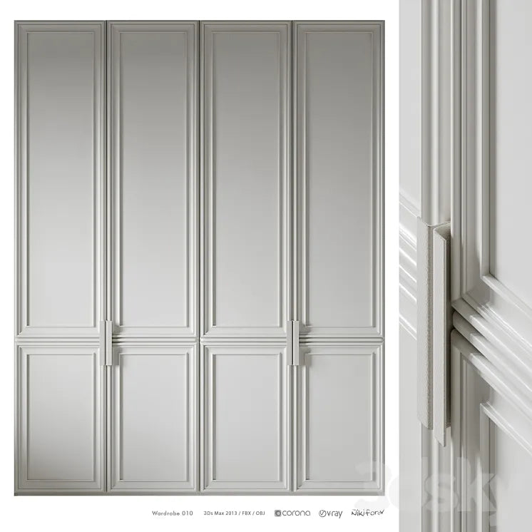 Wardrobe 010 3DSMAX Model
