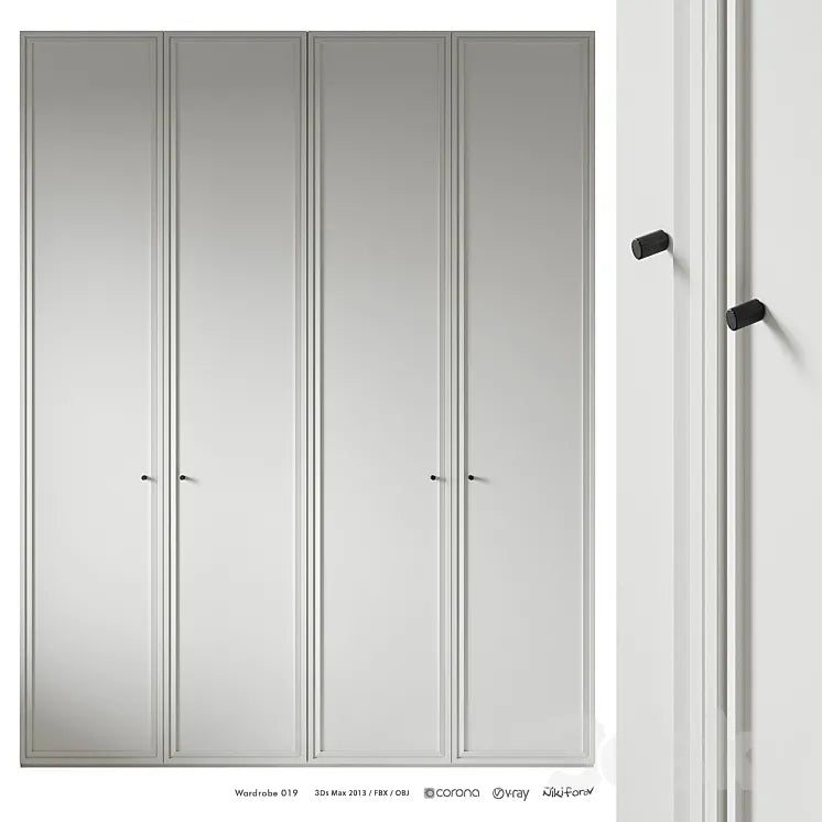 Wardrobe 019 3DSMAX Model