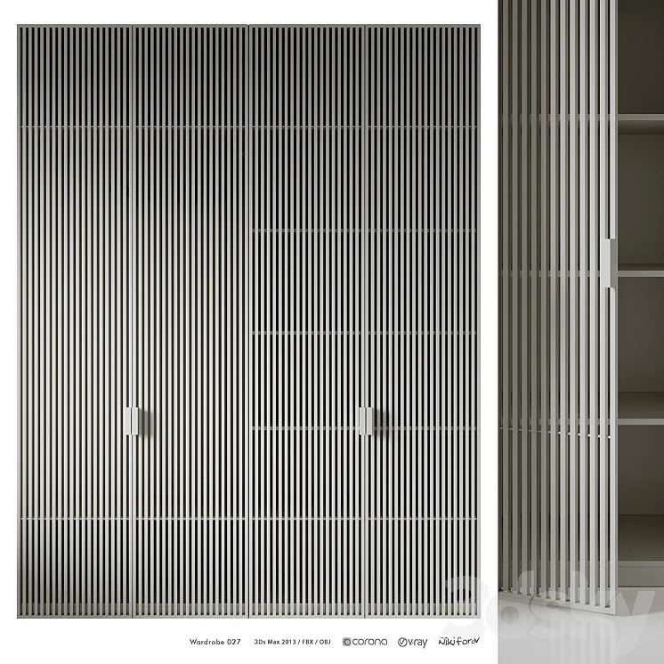 Wardrobe 027 3DSMAX Model