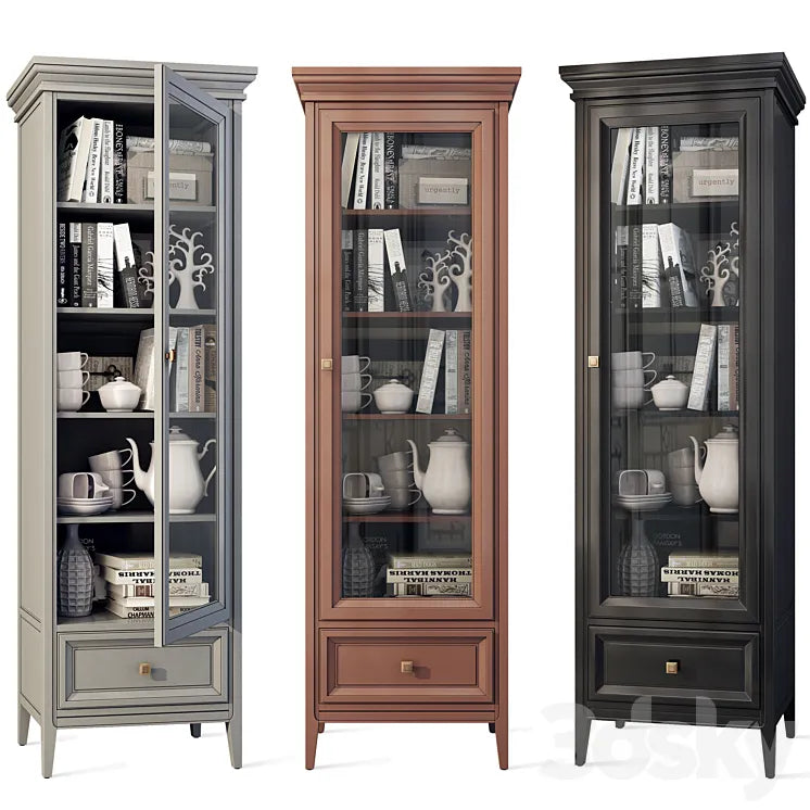 Wardrobe cabinet case showcase hinged Tesoro Aletan 3DSMAX Model