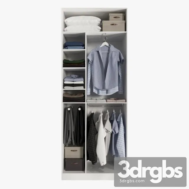 Wardrobe Clothes 02 3D Model Free