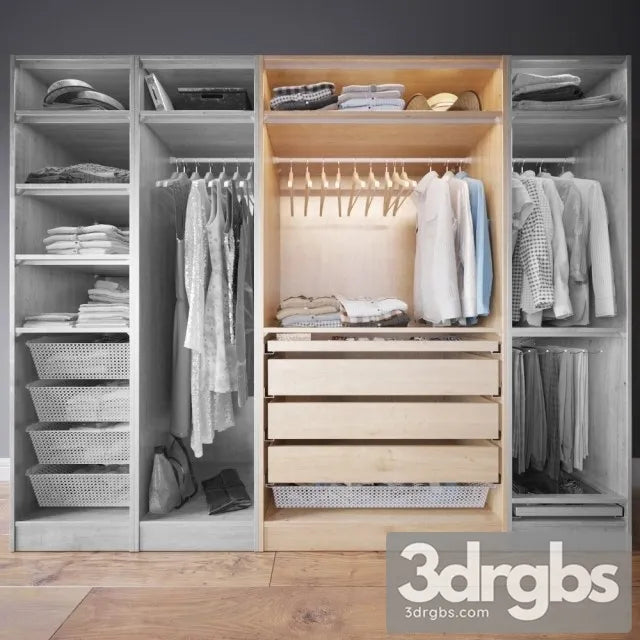 Wardrobe Clothes 03 3D Model Free