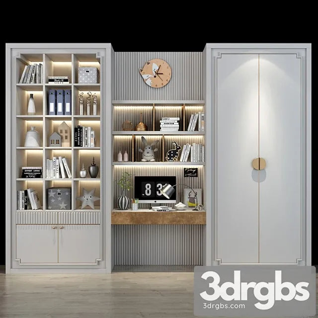 Wardrobe Furniture For A Children 0252 3D Model Free