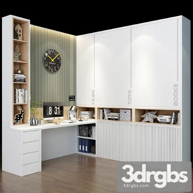 Wardrobe Furniture For A Children 0315 3D Model Free