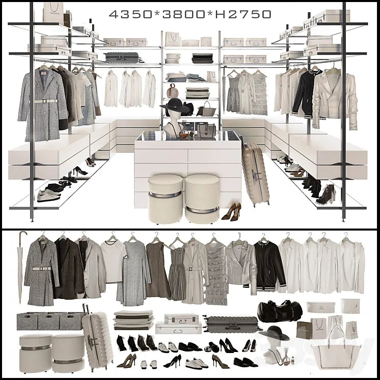 Wardrobe Raumplus Uno_5 3DSMAX Model
