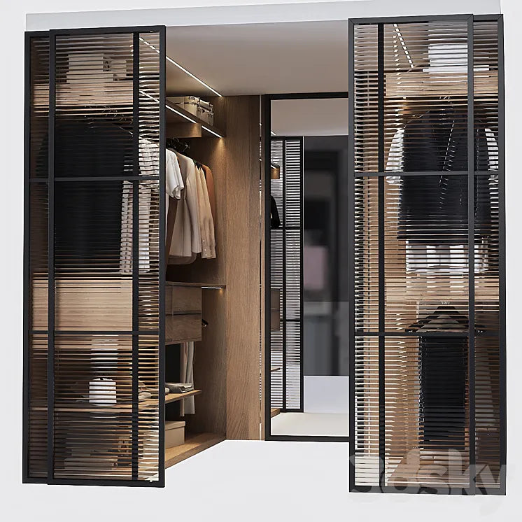 Wardrobe walk in 3DSMAX Model