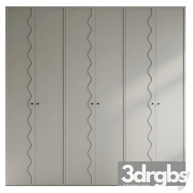 Wardrobe wave 3D Model Free