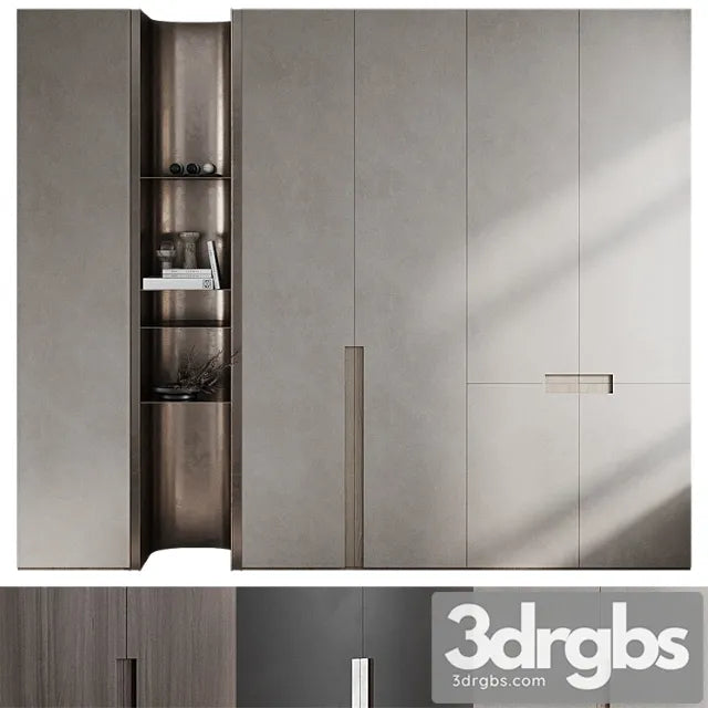 Wardrobe With Glove Decor 3D Model Free