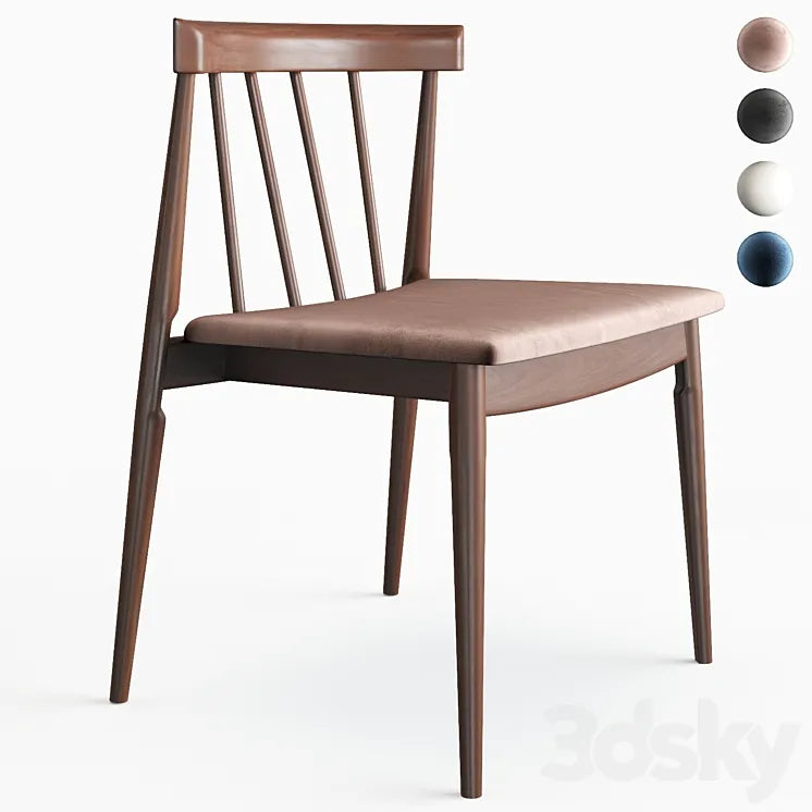 Wayfair Daquan Slat Back Side Chair 3DSMAX Model