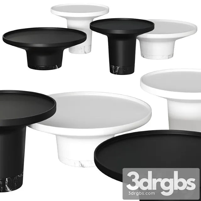 Wendelbo Won Poller Coffee Tables 3D Model Free
