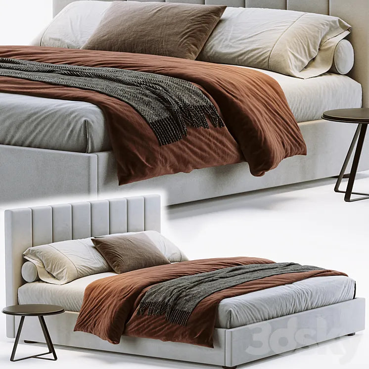 West Elm Emmett Low Profile Bed 3DSMAX Model