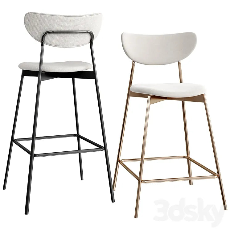 west elm Modern Petal Bar & Counter Stool 3DSMAX Model