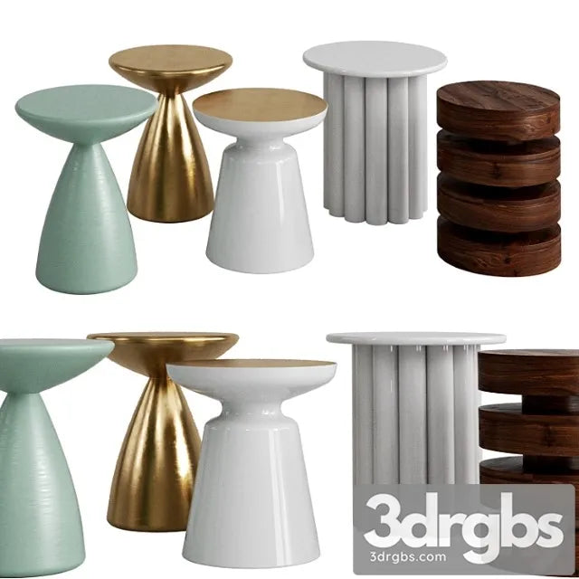 West elm tables 5 2 3D Model Free