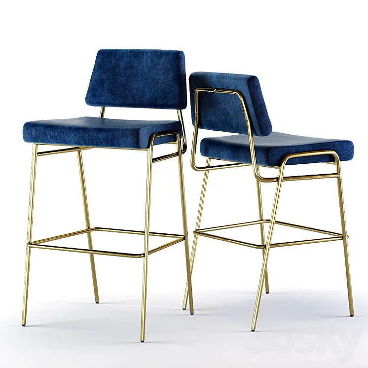 West Elm Wire Frame Bar and Counter Stools 3DSMAX Model