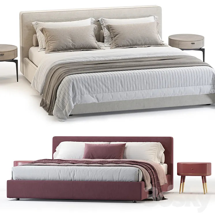 Westelm Curved Bed 3DSMAX Model