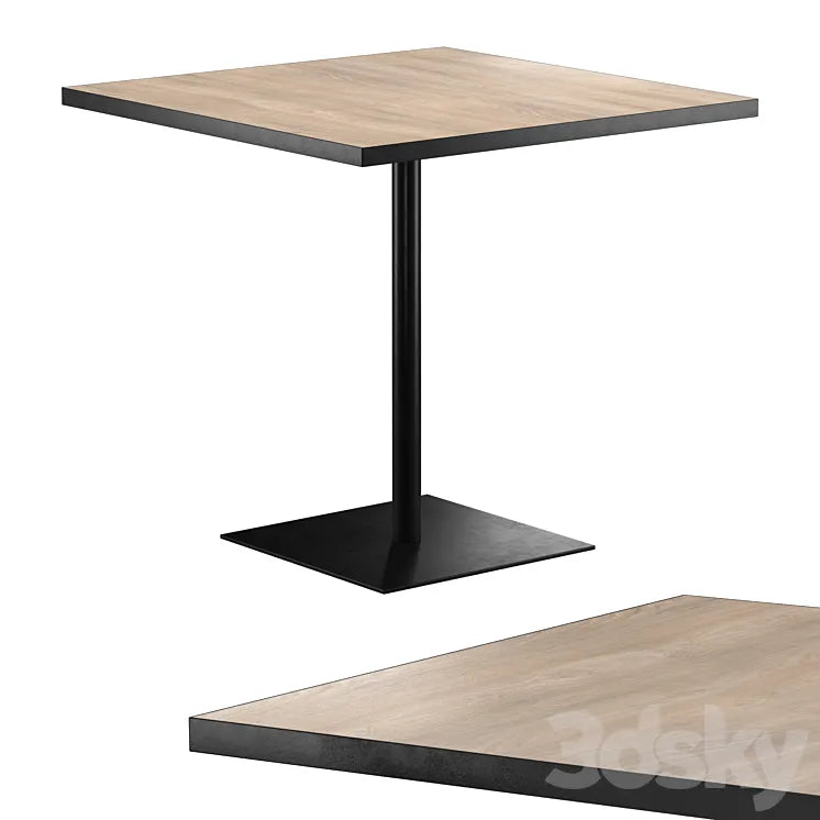 WIDE Square table 3DSMAX Model