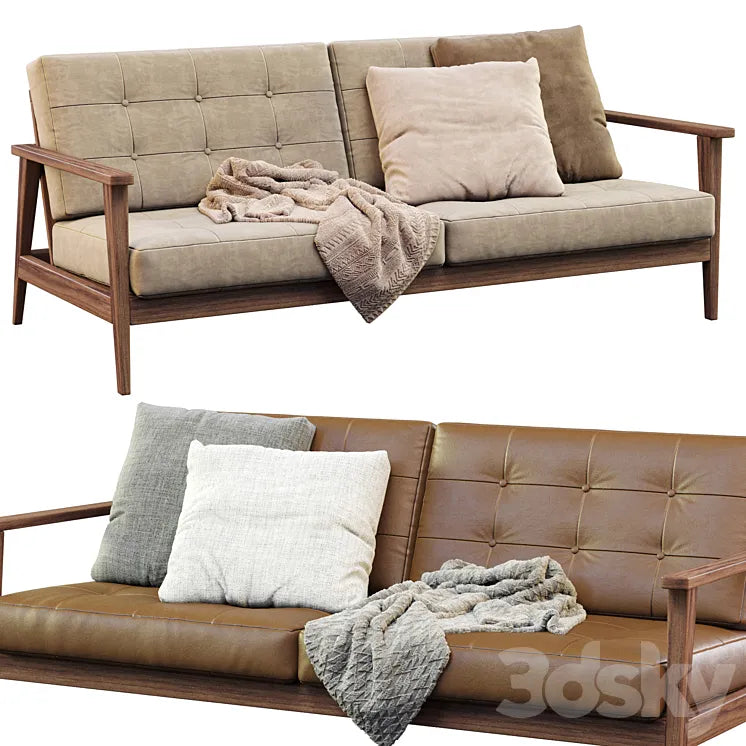Wood Sofa 3DSMAX Model