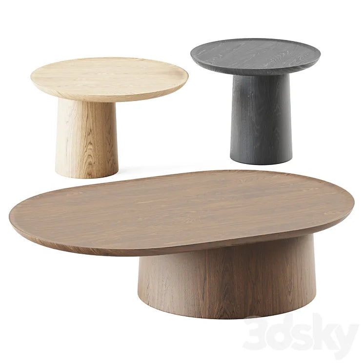 Wooden Coffee Table Louisa by Molteni 3DSMAX Model