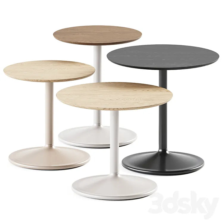 Wooden Soft Side Table Muuto / Wooden table 3DSMAX Model