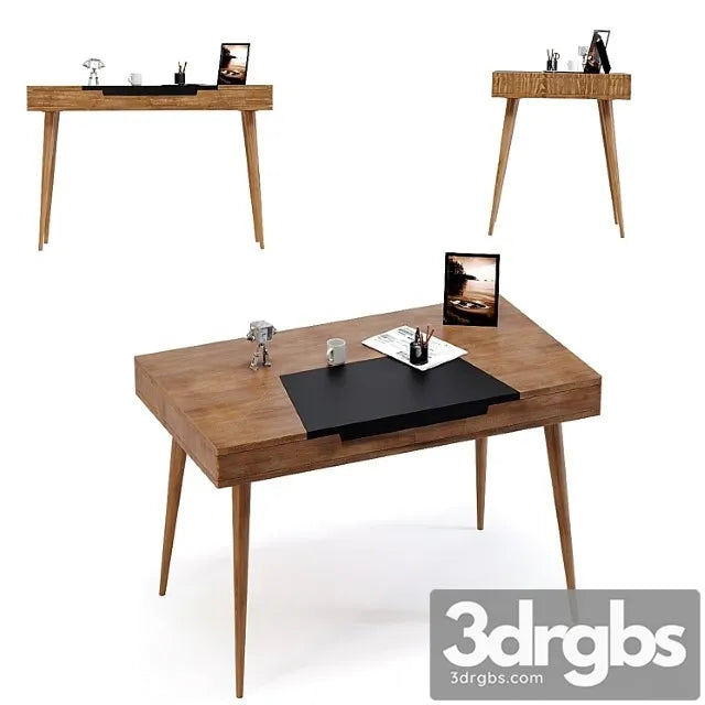 Writing desk happy stay 2 3D Model Free
