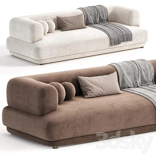 Zanotta BUMPER Fabric Sofa 3ds Max