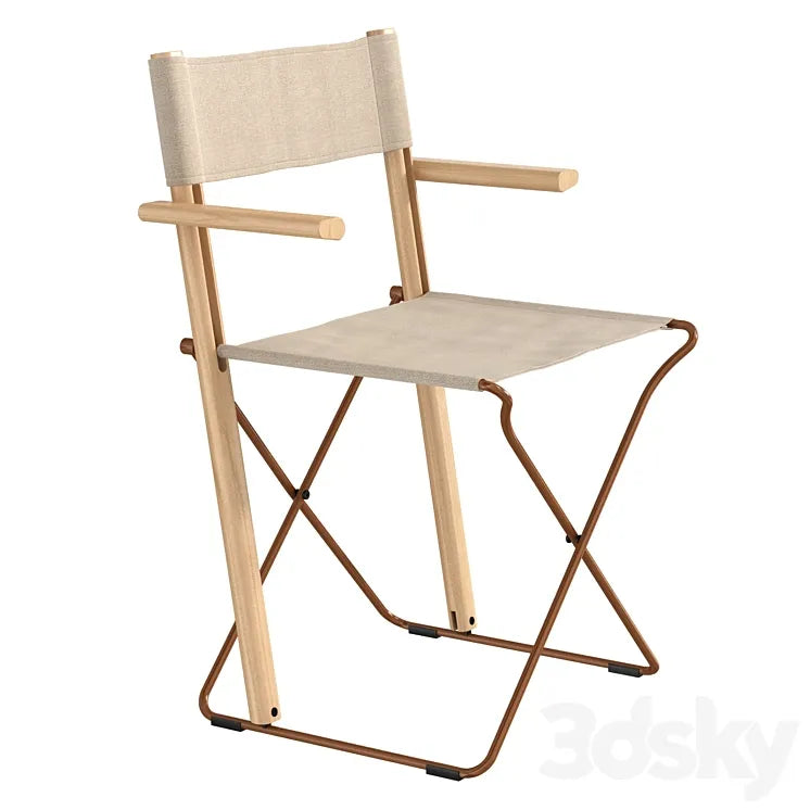 Zilio A&C BACCHETTE Folding fabric chair with armrests 3DSMAX Model