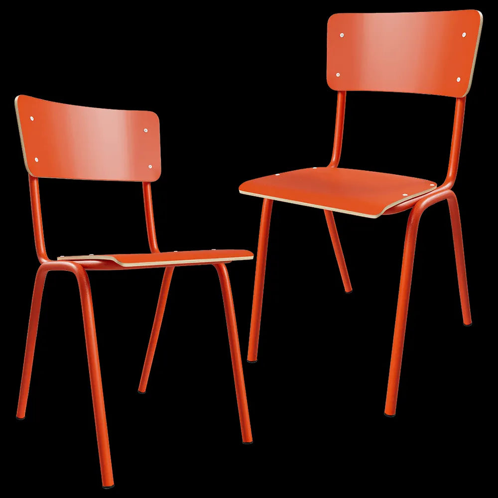 Zuiver Group - Chair Back to School HPL orange 3ds Max