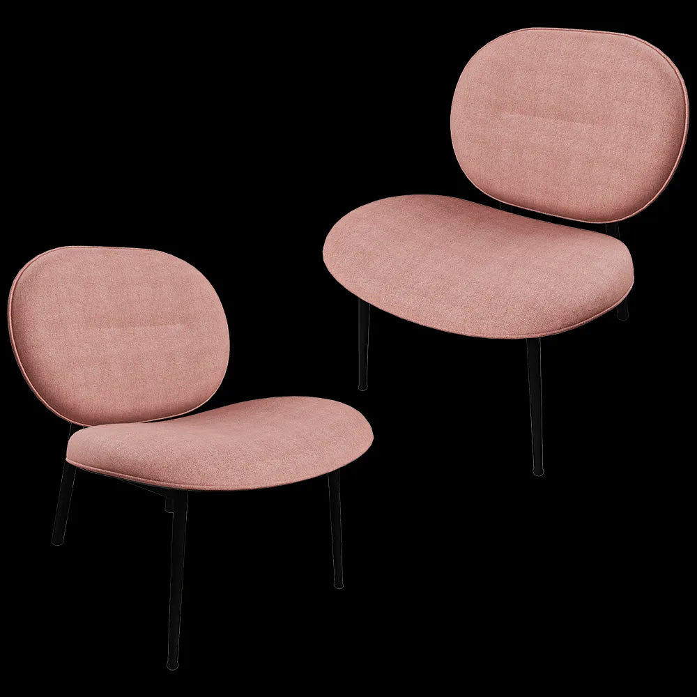 Zuiver Group - Lounge chair Spike pink 3ds Max