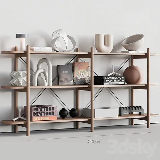 086 BROSA Dominic Wide Bookshelf 00 3DSMAX Model