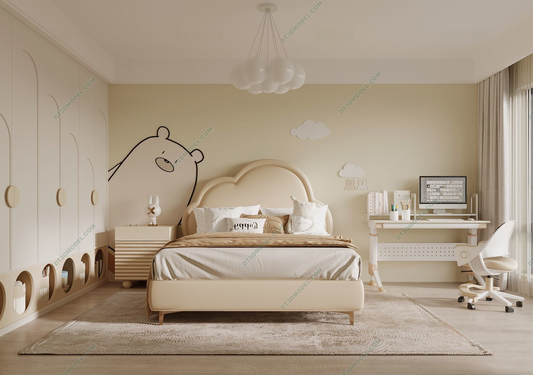 Kid Bed 3D Model – Bedroom 004 | SketchUp Children Bed Furniture Design