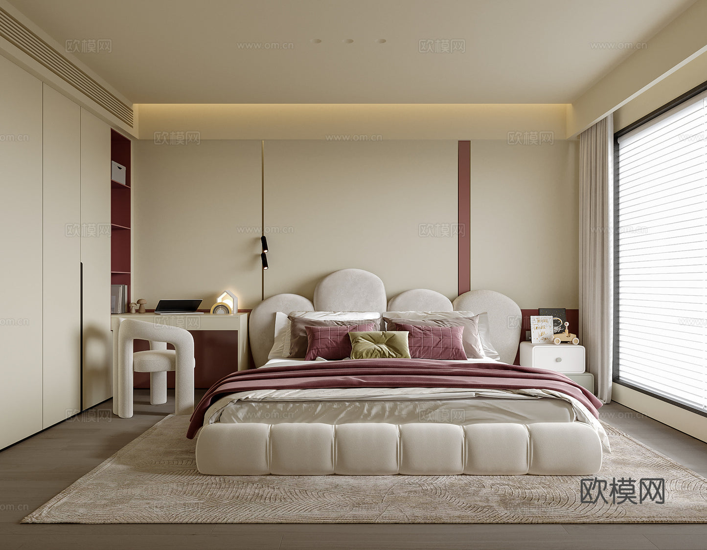 Kid Bed 3D Model – Bedroom 12 | 3ds Max Children Bed Furniture Design