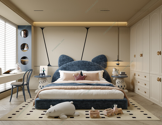 Kid Bed 3D Model – Bedroom 040 | SketchUp Children Bed Furniture Design