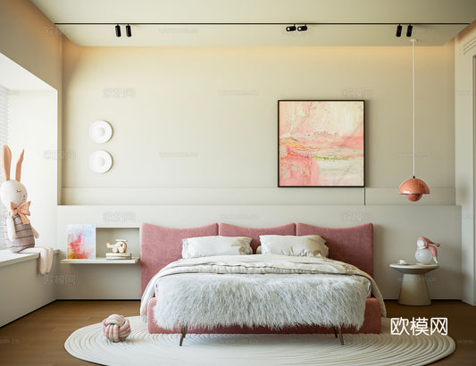 Kid Bed 3D Model – Bedroom 16 | 3ds Max Children Bed Furniture Design