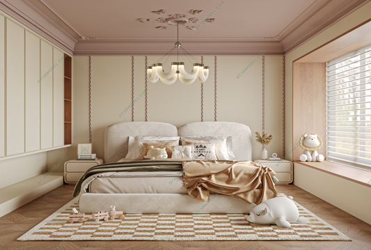 Kid Bed 3D Model – Bedroom 043 | SketchUp Children Bed Furniture Design