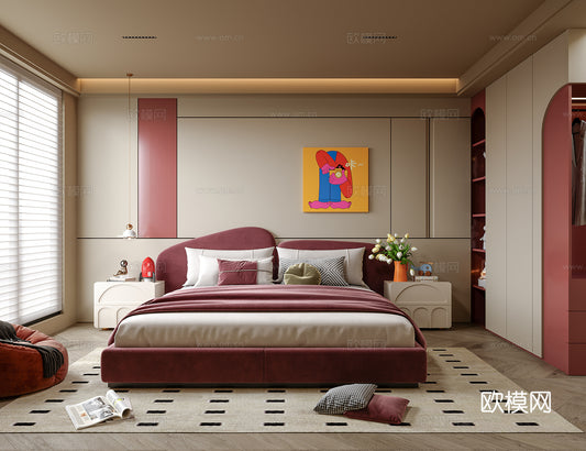 Kid Bed 3D Model – Bedroom 31 | 3ds Max Children Bed Furniture Design