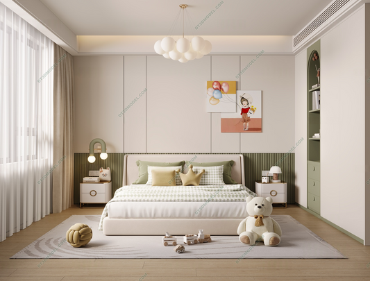 Kid Bed 3D Model – Bedroom 070 | SketchUp Children Bed Furniture Design