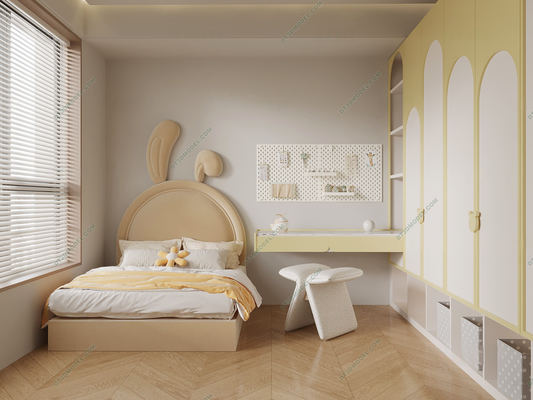 Kid Bed 3D Model – Bedroom 009| SketchUp Children Bed Furniture Design