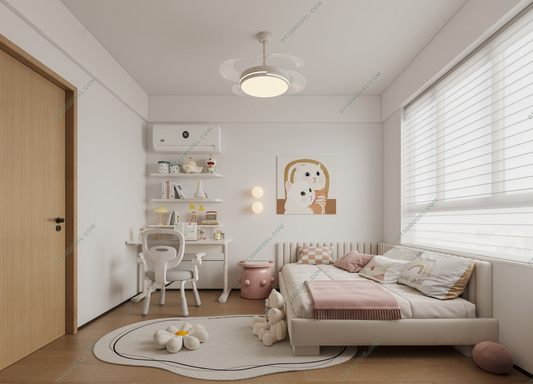 Kid Bed 3D Model – Bedroom 011 | SketchUp Children Bed Furniture Design